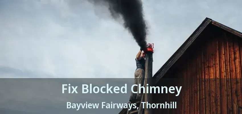 Fix Blocked Chimney Bayview Fairways, Thornhill - ON